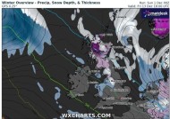 雪：看完整的英国天气列表的地方被吞没高达8英寸